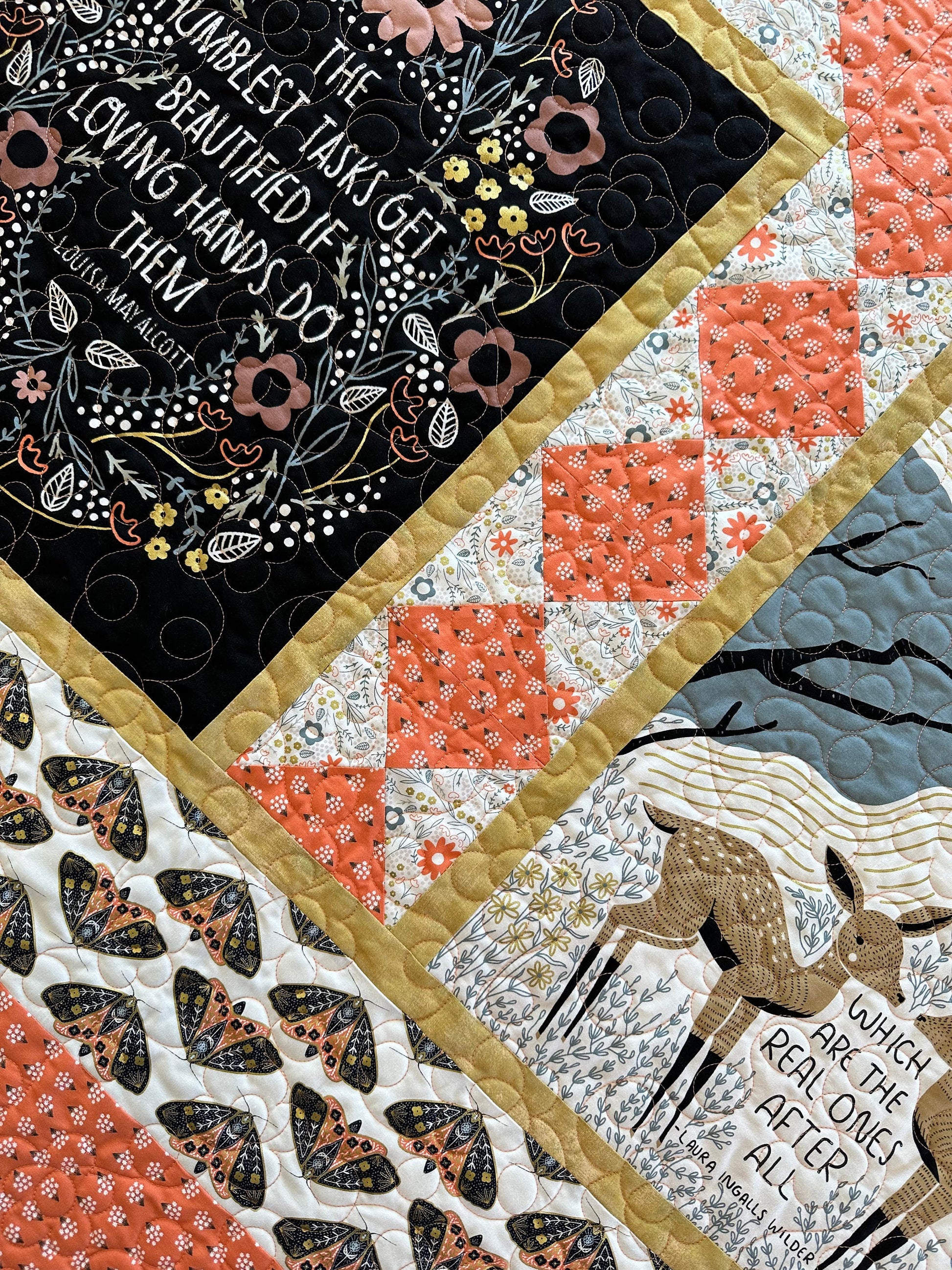 Dwell in the Possibilities, Literary Quotes, Throw Quilt