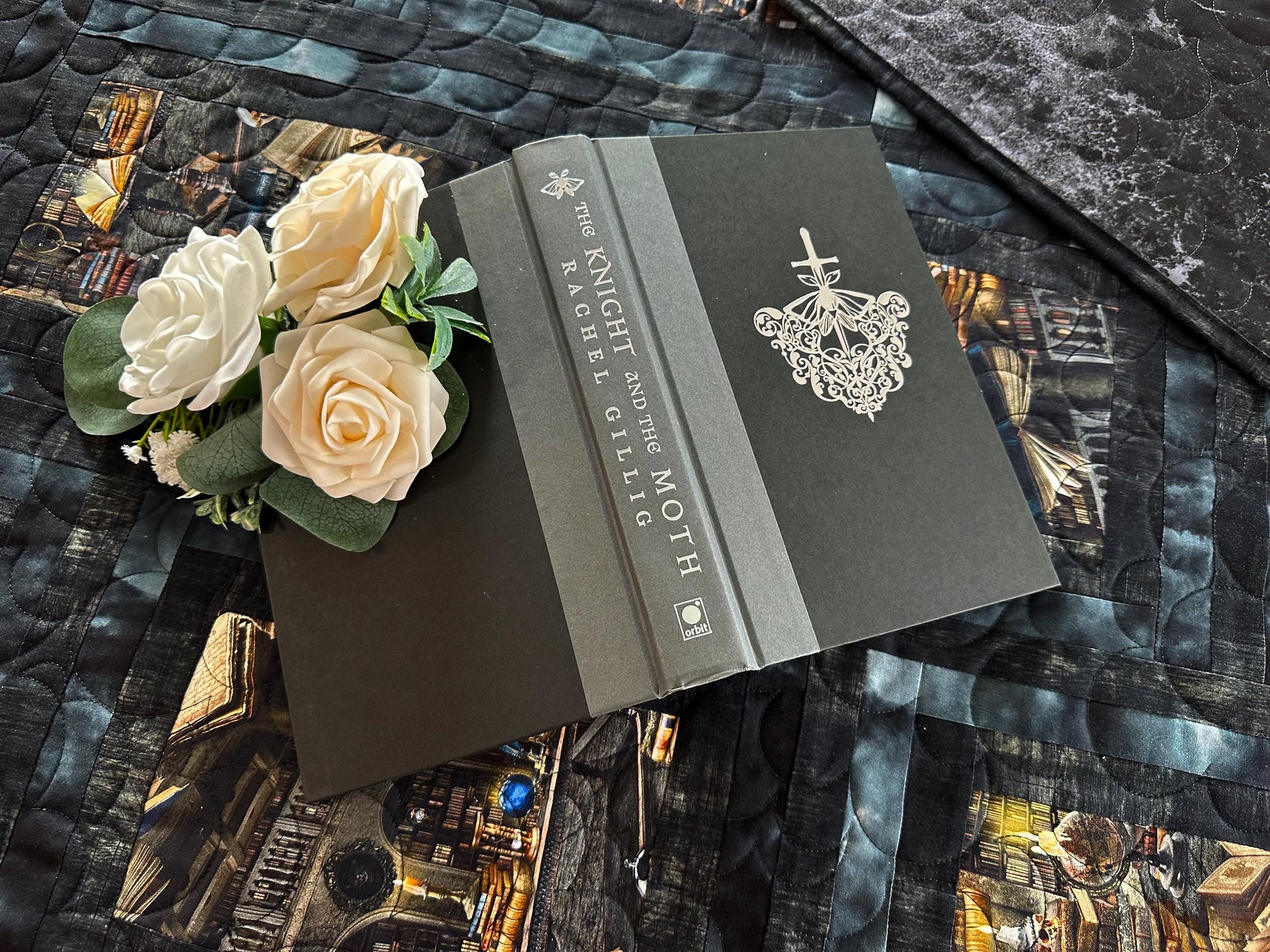 Haunted Library Throw Size Quilt